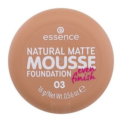 Essence Natural Matte Mousse pěnový make-up pro matný vzhled 16 g odstín 03