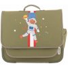 Školská aktovka Jack Piers Schoolbag Paris Large - Burger Planet zelená 18 l