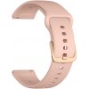 Vymenitelný remienok silikonový ARMODD ružový s rose gold sponou (22mm)