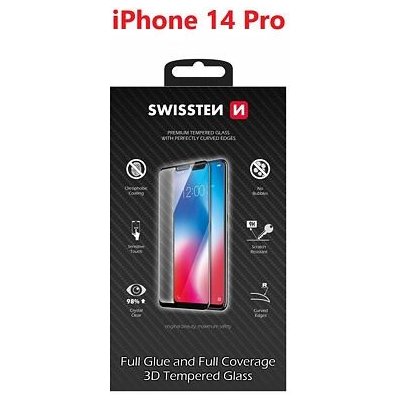 Swissten 3D Full Glue pro Apple iPhone 14 Pro černé 64701910