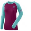 Dynafit Alpine Pro W L/S Tee beet red 40; Modrá triko
