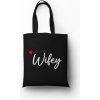 Personal Plátená taška s potlačou - Wifey Farba: Čierna