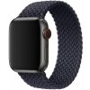 MojRemienok.sk Pletený navliekací remienok pre Apple Watch 38 mm/40 mm/41 mm/42 mm - veľkosť SS Farba: uhlovo čierna