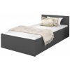Wilsondo Jednolôžková posteľ Dorian - sivá Rozmer: 200x120