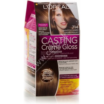 L'Oréal Casting Créme Gloss farba na vlasy 714 Nugátový krém 180 ml od 4,39  € - Heureka.sk