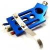 Analogis Headshell HS-23 Blue (Kvalitný headshell vrátane prepojovacích OFC drôtikov s pozlátenými pinmi pre pripojenie)