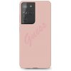 Guess GUHCS21LLSVSPI S21 Ultra G998 pink hardcase Script Vintage (GUHCS21LLSVSPI)