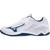 Pánska obuv na badminton/squash Mizuno Thunder Blade 3 - white/dark denim/nimbus cloud (46,5)