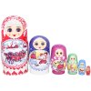 Matrioška 6ks 16cm Ruská zima (Drevená dekorácia na poličku)
