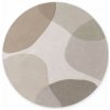 Kruhový kusový koberec Ted Baker Hackney 106355 Grey Beige Ø 160 cm