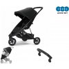 Kočík Thule Spring Black / Midnight Black 2022 + madlo + pláštenka