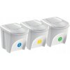 Prosperplast Kôš na triedený odpad SORTIBOX II 3x25l popolavo šedý