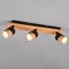 Trio Lighting Stropné bodové svetlá Aruni z dreva, 3-pl. čierna - 801100332