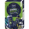 Nivea Men NIVEA MEN Energy sprchový gél pre mužov 250 ml + NIVEA MEN Deep Sport antiperspirant v spreji pre mužov 150 ml kozmetická sada