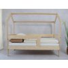 Posteľ domček Basic so zábradlím - na nožičkách rozmer lôžka: 90 x 180 cm, šuplík, nožičky: s nožičkami 10 cm