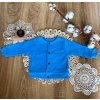 Mamatti Detská dvojvrstvová mikina kabátik Mesto modrá