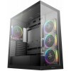 DEEPCOOL skriňa CG580 4F V2 / ATX / 4x120mm ARGB fans / 2xUSB 3.0 / panoramatická / tvrdené sklo / čierna