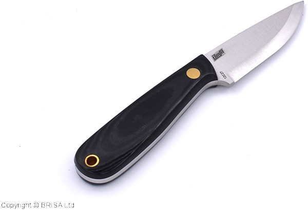 Brisa Necker 70- micarta 12C27 Scandi Sheath Multicarry 70 BRS