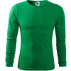 MALFINI Pánske tričko s dlhým rukávom Fit-T Long Sleeve - Stredne zelená | L
