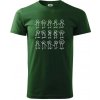 Algebra dance - Tričko extra veľké (5-8XL) - 5XL ( Fľaškovozelená )