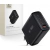 TECH-PROTECT NC140W-GAN 4-portová sieťová nabíjačka PD 140W / QC3.0 čierna (5906302335954)