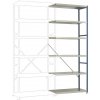 Manuflex RP1421.5012 Zásuvný policový diel Planoflex so 6 policami, (š x v x h) 97 x 2.5 x 30 cm, ocel, kovová podlaha, svetlo modrá; RP1421.5012