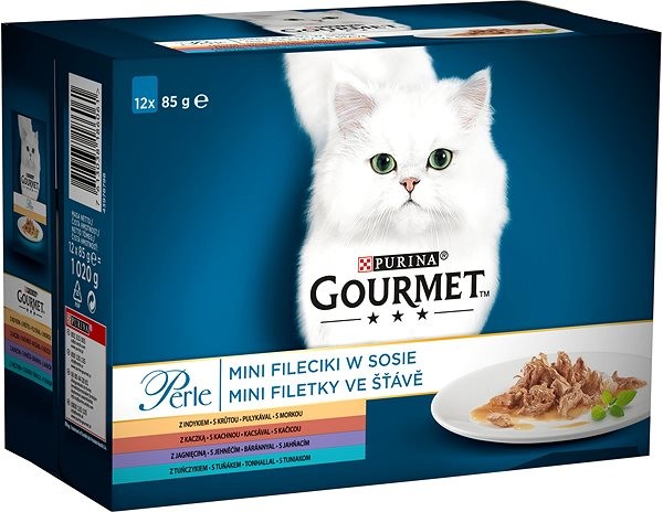 Gourmet PERLE mini filetky v šťave mixovaný výber 12 x 85 g