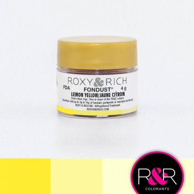 Roxy and Rich Prachová farba citrónovo žltá 4 g