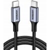 Ugreen 70428 USB-C / USB-C PD QC 3.0 5A 100W, 1,5m, sivý