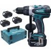 Makita DDF458RF3J Aku 2-rýchlostný vŕtaci skrutkovač 18V, 3x3,0Ah
