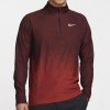 Pánska mikina Nike Golf TOUR DriFit ADV Half Zip TOP dragon red/burgundy crush L