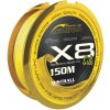 Mistrall šnúra Shiro Silk Braided Line X8 0,10 mm 150 m žltá
