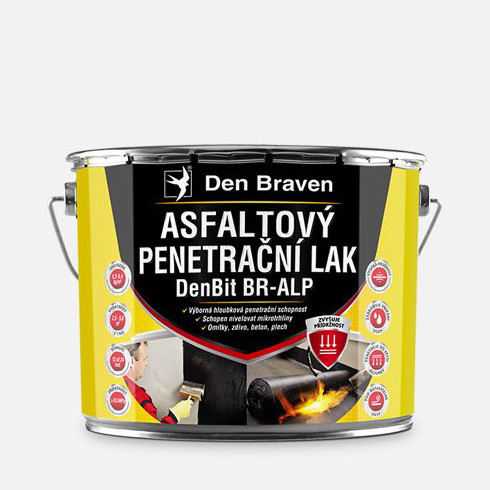 Den Braven Den Braven - Asfaltový penetračný lak DenBit BR – ALP, plechovka, 9 kg, čierna