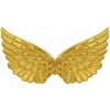 KRÍDLA ANJELSKÉ VIANOČNÉ METALICKÉ ZLATÉ