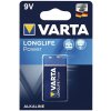 VARTA | Varta 4922121411 - 1 ks Alkalická batéria LONGLIFE 9V | VA0150