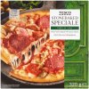 Tesco Pizza pečená v kamennej peci so syrom gouda salámou šampiňónmi šunkou a salámou 320 g