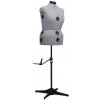 vidaXL Nastaviteľná figurína na šaty pre ženy sivá veľkosť L 44-50