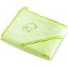 SENSILLO Dojčenská osuška s kapuckou Ovečka 80x80 cm zelená