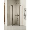 New Trendy New Soleo Gunmetal Brushed sprchovací kút 80x80 cm grafitová brúsené/priehľadné sklo K-1711