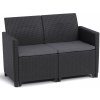 Keter MÁRIA 2 SEATERS SOFA - grafit