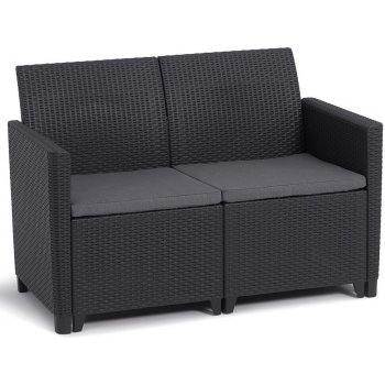 Keter CLAIRE 2 SEATERS SOFA grafit