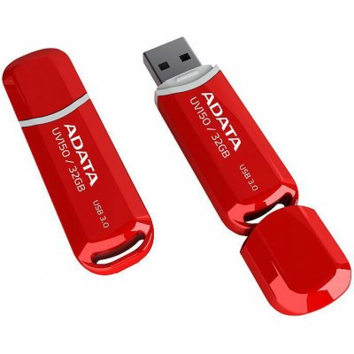 ADATA DashDrive UV150 32GB USB 3.1 flashdisk, slim, červený