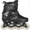Agresivní nastavitelné černé kolečkové brusle Spokey Freespo vel. 44-45