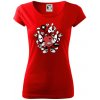 Bowling komiks - Dámske tričko Pure - L ( Červená )