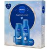 NIVEA darčeková kazeta Classic love (Nivea Creme Care sprchový gél 250 ml + telové mlieko Creme Care 400 ml + krém Creme 40 ml + Labello 4,8g)