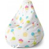 Sablio Sedací vak Pear Zmrzlinky a muffiny - 70 x 95 x 15 cm
