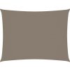 Stínící plachta oxfordská látka obdélníková 6 x 7 m taupe Hnědošedá 135442