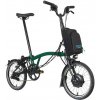 Skladací elektrický bicykel Brompton C Line, Závodná zelená, H-TYP