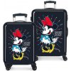 JOUMMABAGS Sada cestovných kufrov ABS Minnie Rock Dots Blue ABS plast, objem 34 l a 70 l