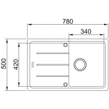 Franke BFG 611-78 GRAFIT